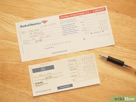 How to Fill Out a Checking Deposit Slip: 12 Steps (with Pictures)