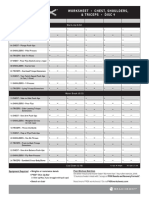 Worksheet Chest, Shoulders, &  Triceps Disc 9: Date / Week | PDF