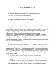 Becoming Human Part 2 worksheet.docx - NOVA: Becoming Human Part 2 ...