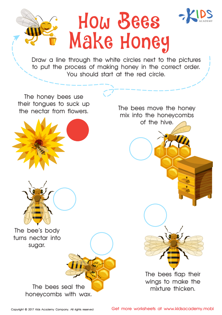 bee worksheet for first grade