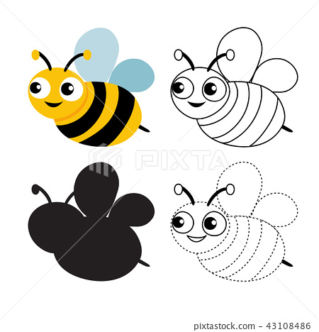 bee worksheet vector design - Stock Illustration [43108486] - PIXTA