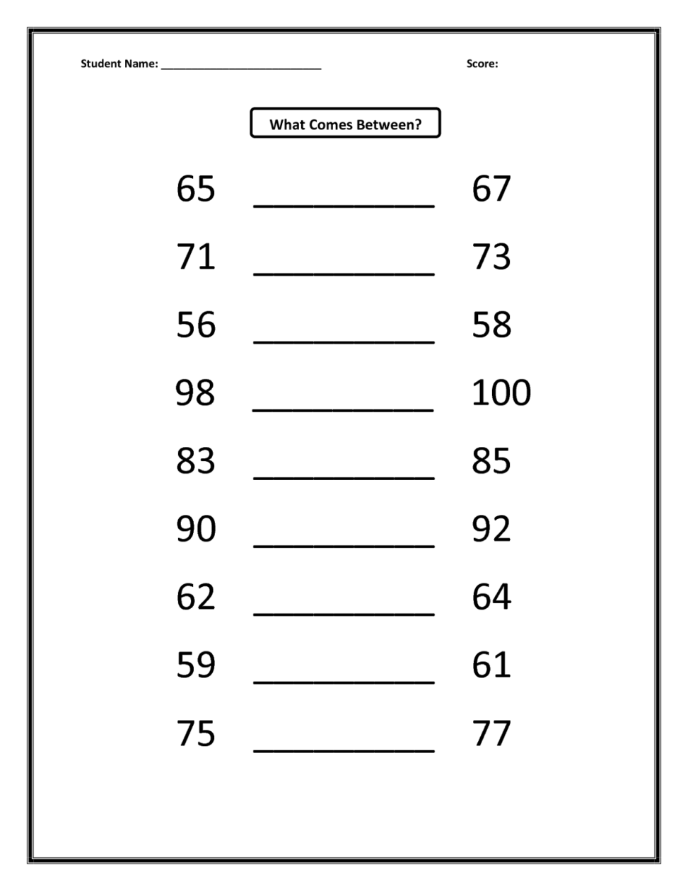 before-and-after-number-worksheet-exercise - Williamsburgh Primary ...