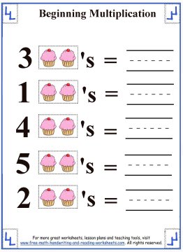 Multiplication For Kids - Beginning Multiplication Worksheets