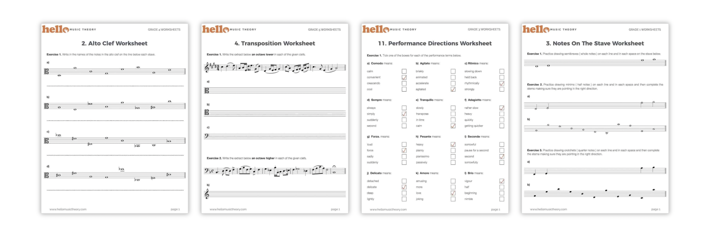 beginner music theory worksheet