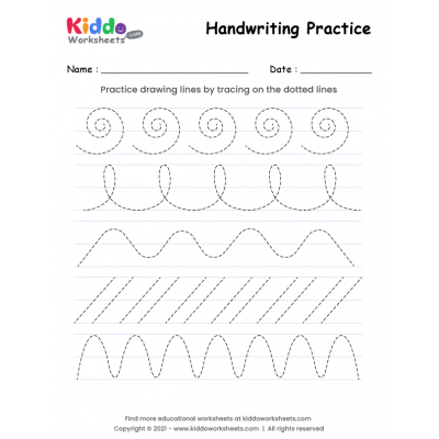 Free Printable Tracing Lines Worksheets - kiddoworksheets