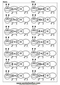 Division / FREE Printable Worksheets - Worksheetfun
