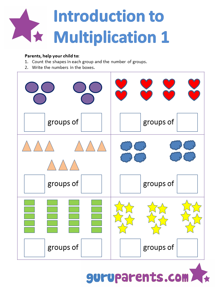 beginners multiplication worksheet