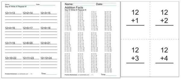 50+ Addition Worksheets For Kindergarten, First Grade - 6th Grade Math