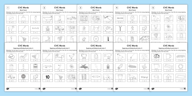beginning and ending sounds