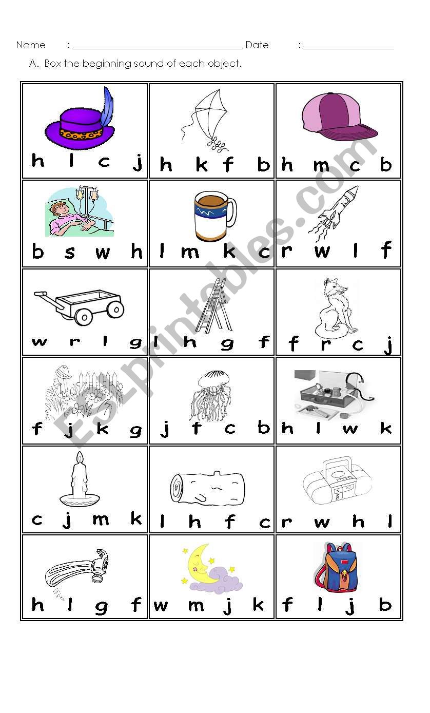 beginning consonants