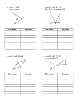 Geometric Proofs Practice with SSS and SAS by Algebra4All | TPT
