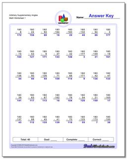 Basic Geometry: Supplementary Angle Subtraction