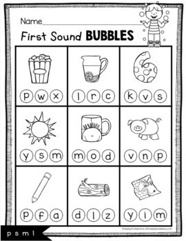 beginning letter sounds printables