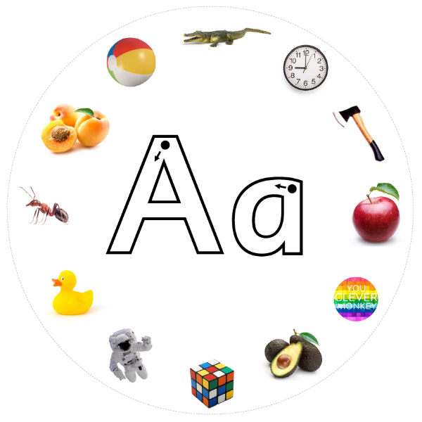 INITIAL SOUNDS ALPHABET CIRCLES | you clever monkey