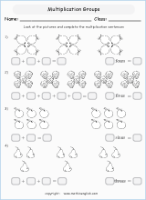 Grade 1 multiplication with pictures and visuals math school ...