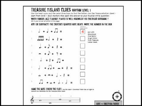 beginning music theory worksheet