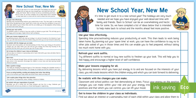beginning of school year worksheet