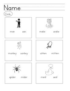 Beginning Reading Worksheet for Kindergarten - 2nd Grade | Lesson ...