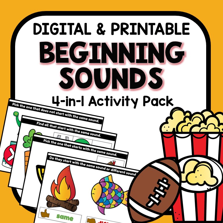 beginning sounds activity for preschoolers