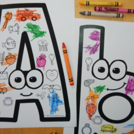 Beginning sounds coloring pages - The Measured Mom