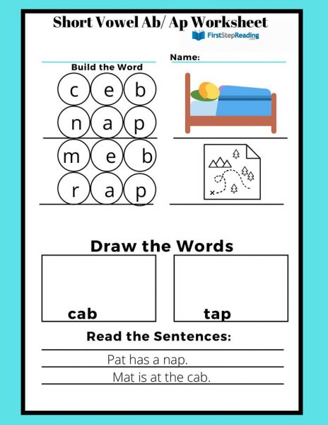 Learning To Read Confidently With First Step Worksheets | Family ...