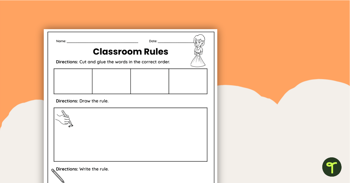 Classroom Rules Writing Prompt Pack | Teach Starter