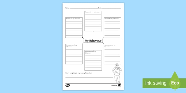 My Behavior Worksheet / Worksheet (Teacher-Made) - Twinkl