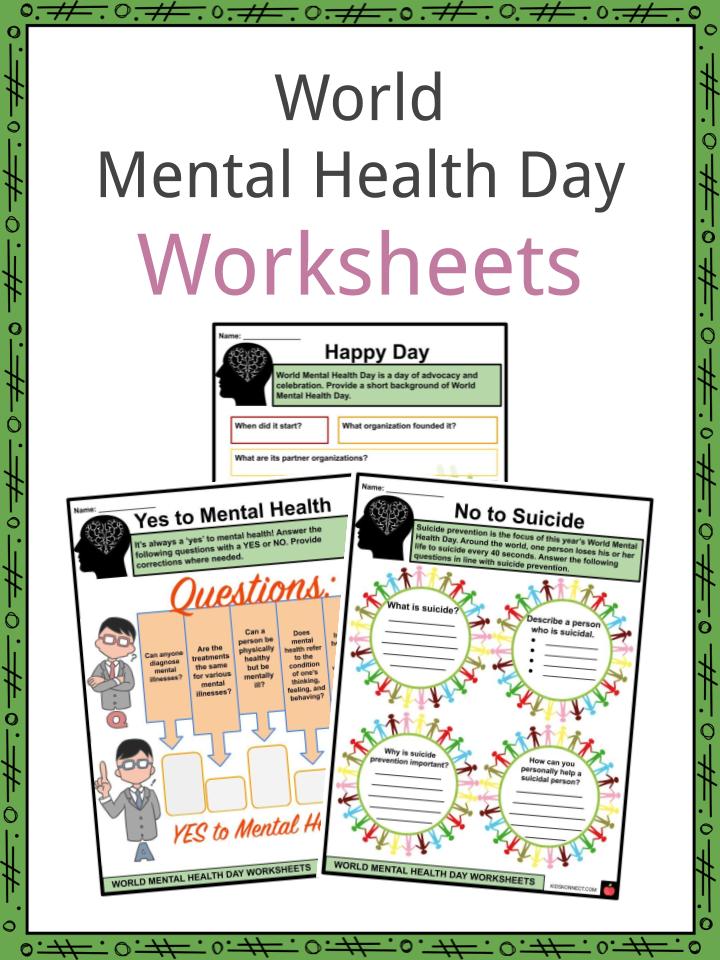 World Mental Health Day Facts, Worksheets &  History For Kids