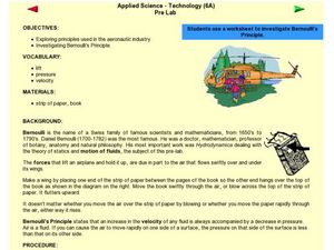 bernoulli s principle worksheet