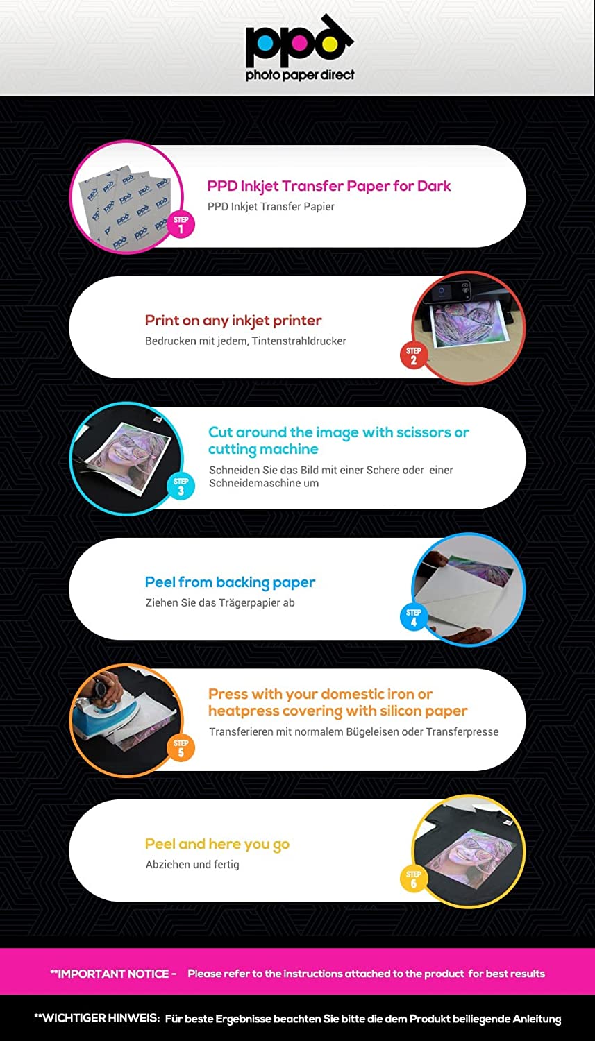 best inkjet iron on transfer paper