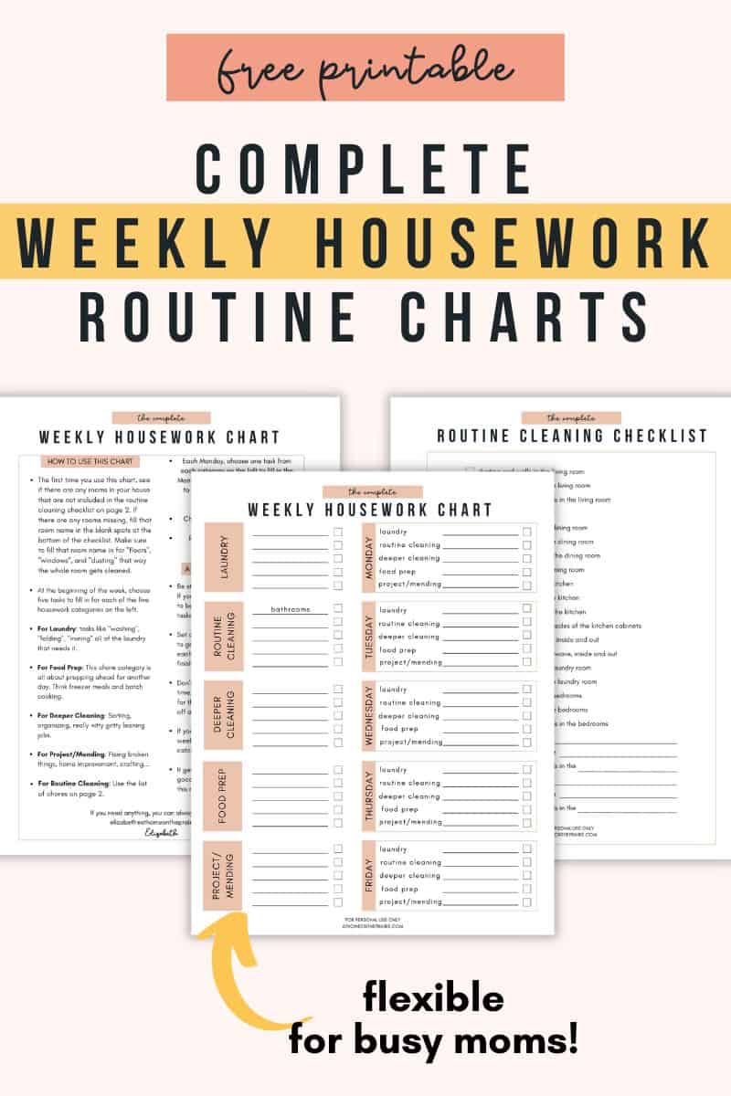 best printable chore charts
