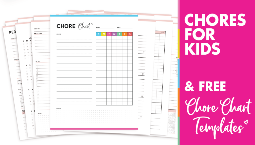 best printable chore charts