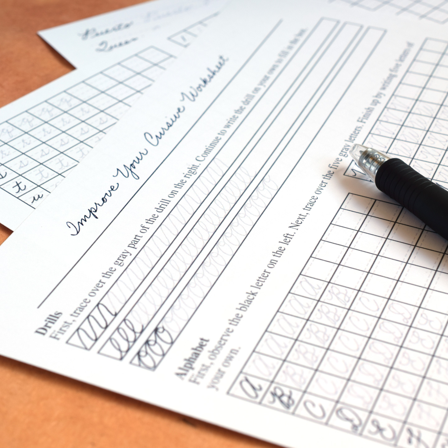 Improve Your Cursive Worksheet Set - The Postmans Knock