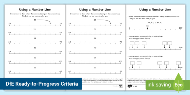 Number Line Maths Problems Worksheets — Primary Resources