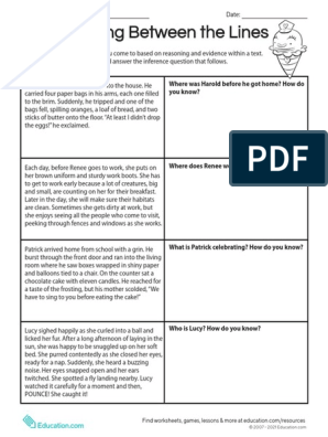 Reading Between The Lines | PDF