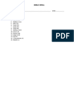 Bible Drill Practice Worksheet Levels Easy Questions | PDF