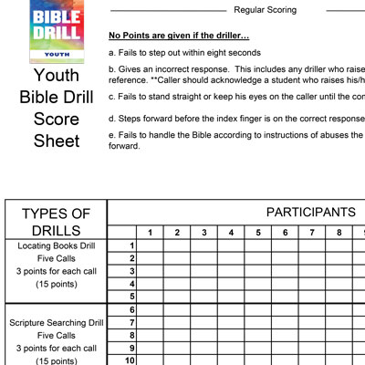 Youth &  High School Bible Drills - Tennessee Baptist Mission Board
