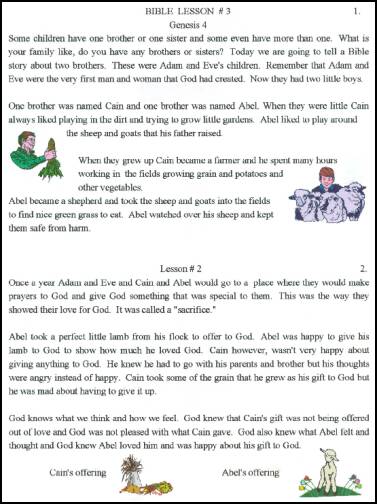 Bible Stories and Fruits of the Spirit - Worksheets / Activity ...