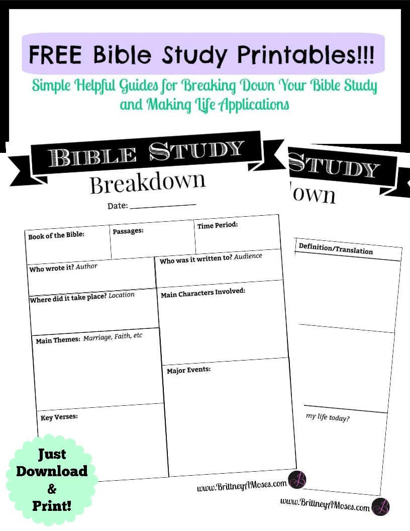bible study worksheet for adults