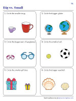 big and little worksheet