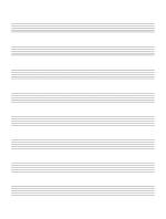 Music manuscript paper in several staff sizes