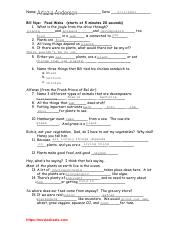 bill nye food webs worksheet