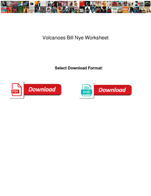 bill nye volcanoes worksheet