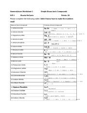 binary ionic compounds worksheet 1