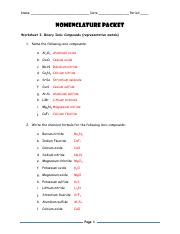 binary ionic compounds worksheet 1
