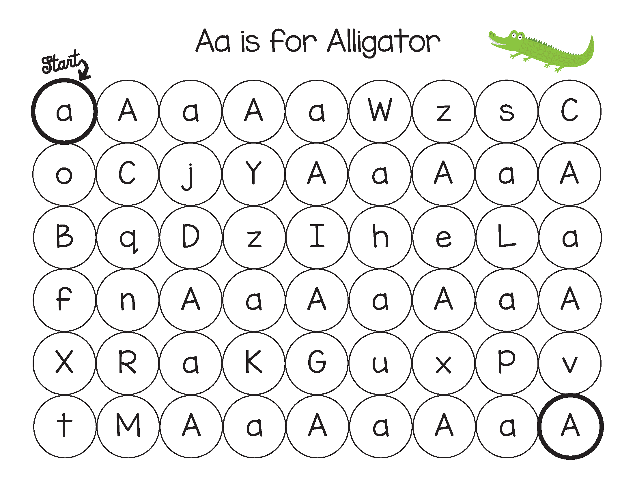 Animal Alphabet Do-a-Dot Printables - Gift of Curiosity