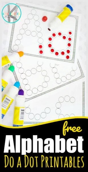 bingo dot letter a worksheet