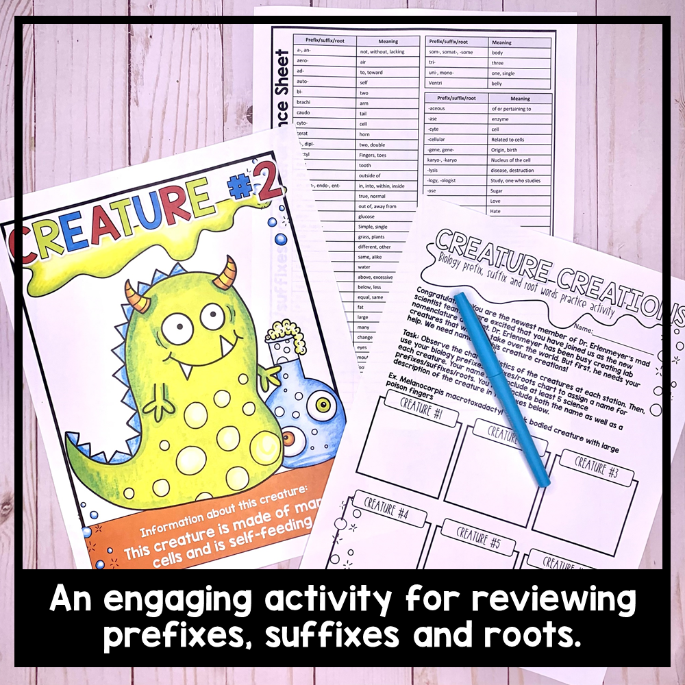 biology prefix and suffix worksheet