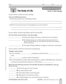biology worksheet answers