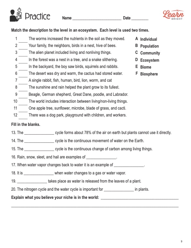 Biomes and Ecosystems